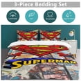 thumbnail image 4 of Duvet Cover Bedding Set Cartoon Print Soft Quilt Cover 3 Pieces, 1 Comforter Cover & 2 Pillowcases for Kids Teens Boys Girls Room Decor 86"x70", 4 of 8