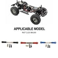 thumbnail image 4 of maskred 1pcs Aluminum Alloy 1/10 Steering Link Rod Set For RGT 86100 86100JC FTX5579 RC Car Part RC Car Accessories Replacement Parts Black, 4 of 6