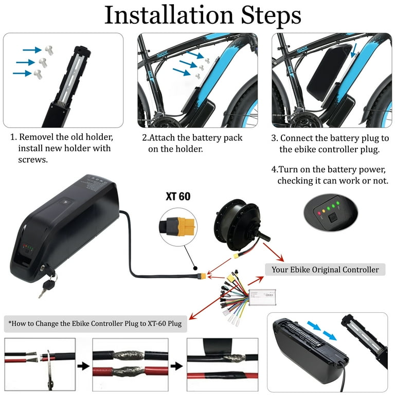 Connect electric bike battery sale