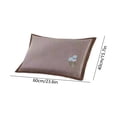 thumbnail image 3 of Linnome Summer Ice Rattan Pillowcase Double Sided Cool Breathable Ice Silk Pillow Cover Machine Washable 23x15.7in Gray, 3 of 6