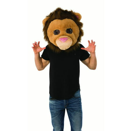Adult Lion King Of The Jungle Animal Mascot Halloween Costume Mask