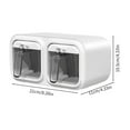 thumbnail image 3 of Bandeja de hielo de 4 celdas con tapa | Molde de hielo antiadherente flexible para bebidas y alimentos para bebés | Seguro para congelador reutilizable | Diseño resistente a los olores y de fácil, 3 of 7