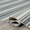 thumbnail image 5 of JONATHAN Y WASHABLE 5 x 8 Area Rug, Fawning Two-Tone Striped - Cream/Dark Gray, WSH304A-5, 5 of 9