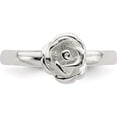 thumbnail image 5 of Sterling Silver 8mm Rose Ring (Size 7) Made In Thailand qr4195-7, 5 of 5