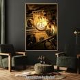 thumbnail image 6 of Canvas Wall Art Burning Gold Bitcoin Canvas Print Artwork Coin Art Wall Art Paintings Modern Picture Print Unframed for Living Room Dinning Room Bedroom Bathroom Home Decor 12x18inch, 6 of 6