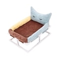 thumbnail image 2 of Cama elevada para gatos, nido inferior antideslizante, almohadilla para perrera para sofás, sillas, interiores Marrón Yuyangstore Cojín para mascotas, 2 of 8