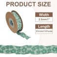 thumbnail image 2 of Uxcell Embossed Floral Ribbon, Gifts Wrap Ribbons Lace Trim Embroidered Flower for Wedding Party Cake Green 1 inch x 10 Yards, 2 of 5