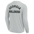 thumbnail image 3 of Unisex Fanatics Gray Georgia Bulldogs Elements Super Soft Long Sleeve T-Shirt, 3 of 3
