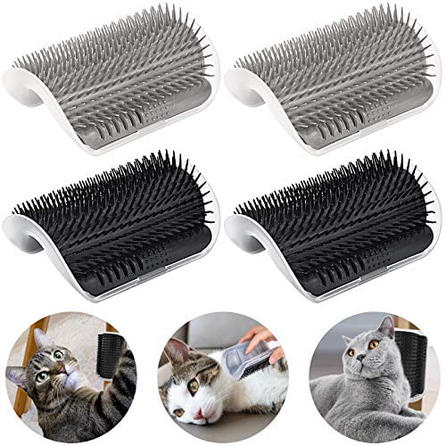 Softer Cats/Dogs Flat Wall&Corner Surface Self Groomer with Catnip
