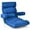 Blue, variant on Giantex Adjustable Folding Floor Sofa Chair, Upholstered Sleeper Chair w/6-position Adjustable Headrest/Lumbar Support/Extended Seat, Blue