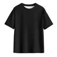thumbnail image 6 of T Shirts for Women Casual Tops Novelty Letter Graphic Oversized Drop Shoulder Longline Tee Shirt Top, 6 of 8