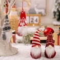 thumbnail image 6 of 1 Pack Christmas Ornaments Hanging Christmas Gnomes Gnome Christmas Plush Gnome Hat Tomtees Plush Scandinavian Santa Ornament for Christmas Tree Decorations Home Christmas Decor, 6 of 6