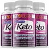 (3 Pack) Keto Burn DX - Supplement for Weight Loss - Energy & Focus Boosting Dietary Supplements for Weight Management & Metabolism - Advanced Fat Burn Raspberry Ketones Pills - 180 Capsules
