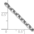 thumbnail image 2 of 14K White Gold 3mm Diamond Cut Cable Chain 18", 2 of 2
