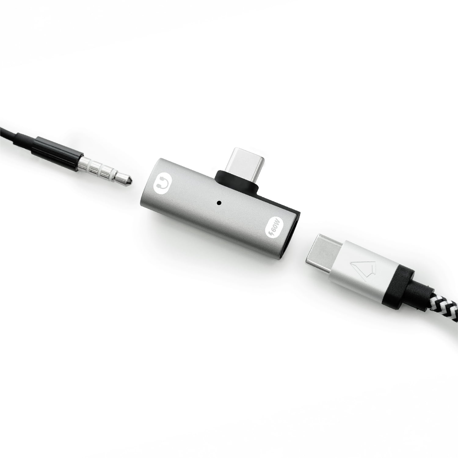 LBT 3.5-mm to USB-C Headphone Jack Adapter with 60-Watt PD Charging USB-C Port