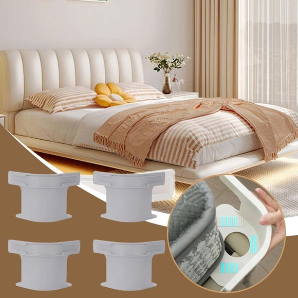 Porte-draps avec Bandes de Verrouillage, 4 Pcs Attaches Robustes pour Draps, Pinces Antidérapantes pour Protège-Matelas, Couvertures, Literie – Gris