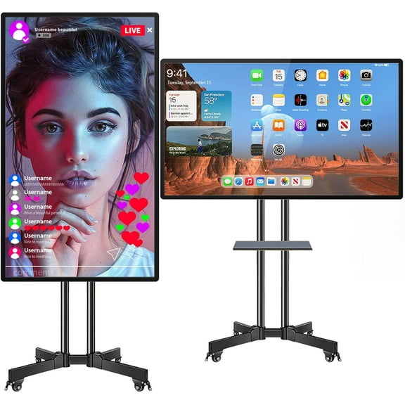 JYXCN Smart Board 49 Inch Touch Screen All-in-One Interactive Whiteboard with Dual System Cloud Share Perfect for Interactive Classrooms, Office Meeting