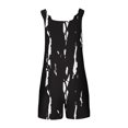 thumbnail image 4 of Drses Womens Summer Casual Suspender Printing Sleeveless Romper Loose Spaghetti Strap Shorts Overalls Jumpsuit with Pockets, 4 of 5