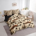 thumbnail image 3 of Homewish Vintage Western Cowgirl Bedding Comforter Set 7pcs for Kids, Rustic Horse Animal King Bedding Sets, Cactus Plant Botanical Reversible Bed Sheets, Microfiber Bedroom Decor, 3 of 7