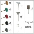 thumbnail image 6 of 69Pcs Abrasive Wheel Buffing Polishing Wheel Wire Brushes Set for Rotary Tool Accessories,Shank 3mm Mini Brush Polishing Kit,for Power-Operated Grinders  ﻿, 6 of 6