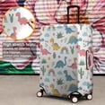 thumbnail image 4 of White Dinosaurs Rainbows Plants Pattern Luggage Cover Fashion Suitcase Cover Baggage Covers Fit 25-28 Inch Luggage (Go Travel), 4 of 5