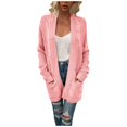 thumbnail image 4 of Women‘s Long Sleeve Cable Knit Cardigan Sweaters Open Front Winter Outwear, 4 of 7