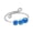 🔥 Blue, variant on Sentmoon Stackable Rings for Women Wedding Rings for Women Women Ring Anxiety Bead Coil Rotate Fidget Band Adjustable Spinner Jewelry Gift