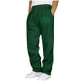 thumbnail image 2 of AnuYalue Men's Big and Tall Jogger Pants St. Patrick's Day Print Sweatpants Elastic Waist Athletic Pants Straight Leg Workout Pants, 2 of 6