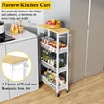 thumbnail image 4 of Carrito organizador estrecho de 4 niveles OKZEST, 4 of 9