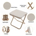 thumbnail image 3 of Taburete de Camping Portátil Único Bargains Mini Silla de Camping al Aire Libre con Bolsa de Transporte con Cremallera Silla Plegable Silla de Camping para Pesca Viajes Picnics Caqui, 3 of 7