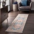 thumbnail image 4 of nuLOOM Tapis de Sol Rond de 5 Pieds, Bleu, 4 of 4