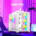 thumbnail image 4 of Gabinete Gamer BALAM RUSH TANK PRO GM930 ATX Media Torre 4 Fan RGB USB 3.0 Blanco BR-935951 blanco, 4 of 5