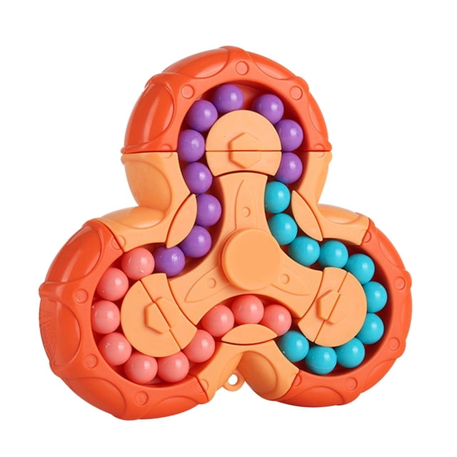 Juguete mágico con forma de cubo giratorio HUOGUO con pequeñas cuentas para niños y adultos