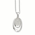 thumbnail image 1 of Sterling Silver & CZ Brilliant Embers Necklace 18 Inch, 1 of 3
