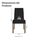thumbnail image 3 of Juego de 2 Sillas de Comedor Madesa 4255 Marrón/Oxford, 3 of 9