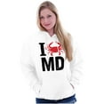 thumbnail image 3 of Maryland I Love MD Crabby State Pride Hoodie Sweatshirt Women Men Brisco Brands M, 3 of 6