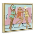 thumbnail image 4 of Stupell Industries Glam Beach Friends Novelty Painting Gold Floater Framed Canvas Art Print Wall Art, 21 x 17, 4 of 10