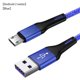 thumbnail image 1 of Cable de teléfono Cable USB de nylon Reemplazo de línea de datos de carga rápida para Android Micro USB, Azul, 2m Yuarrent EL000707-05B, 1 of 2