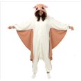 thumbnail image 1 of Pijama de una pieza con dibujos de animales de ratón volador de vellón, pijama de manga larga para hombre y mujer, ropa de invierno para el hogar, 1 of 6
