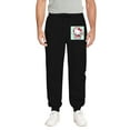 thumbnail image 3 of Hello Kitty Christmas Men's Sweatpants Tapered Gym Running Workout Pants Athletic Drawstring Joggers with Pockets Black 28Inch, 3 of 5