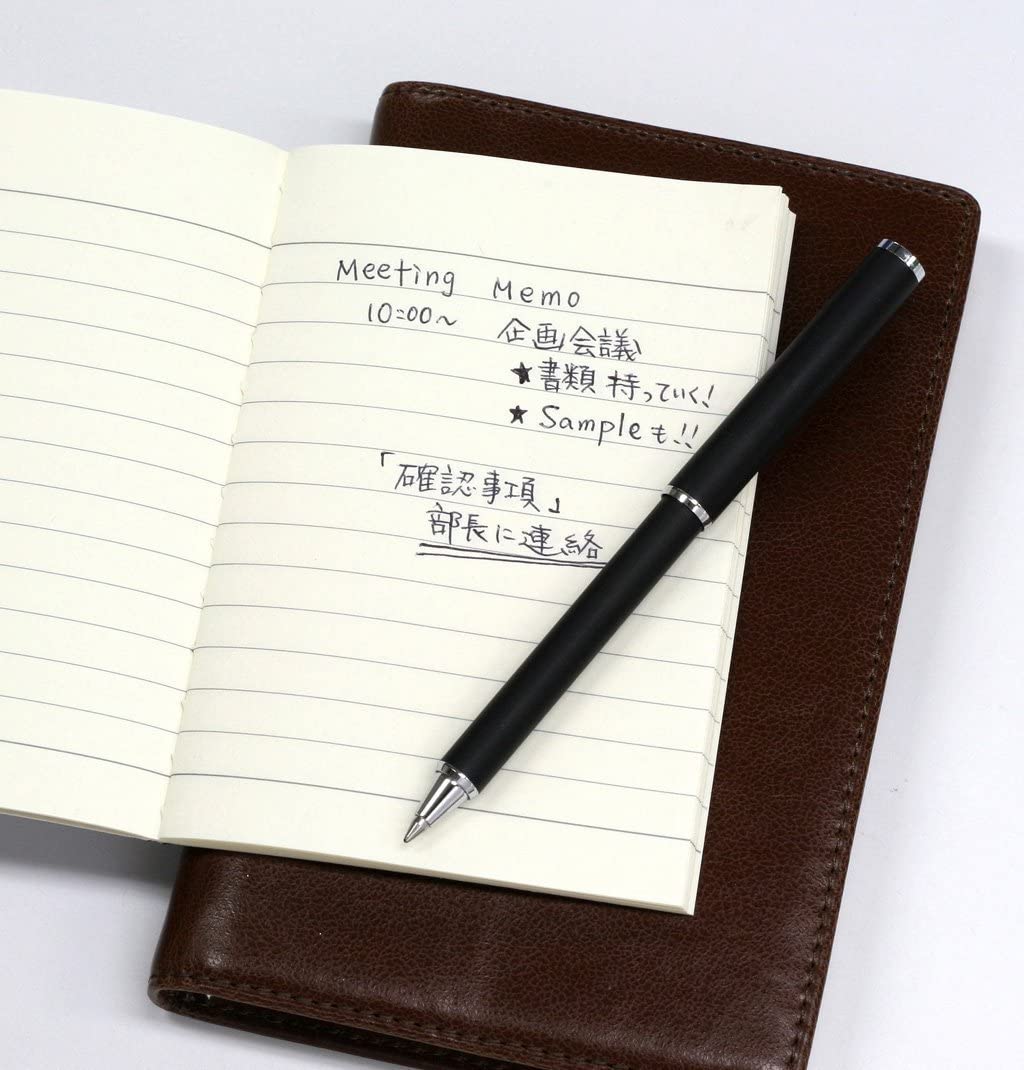 Zebra SLF1 Mini Telescopic Ball Point Pens, 0.7mm, 3 Body Colors (Black/Silver/ Navy), Sticky