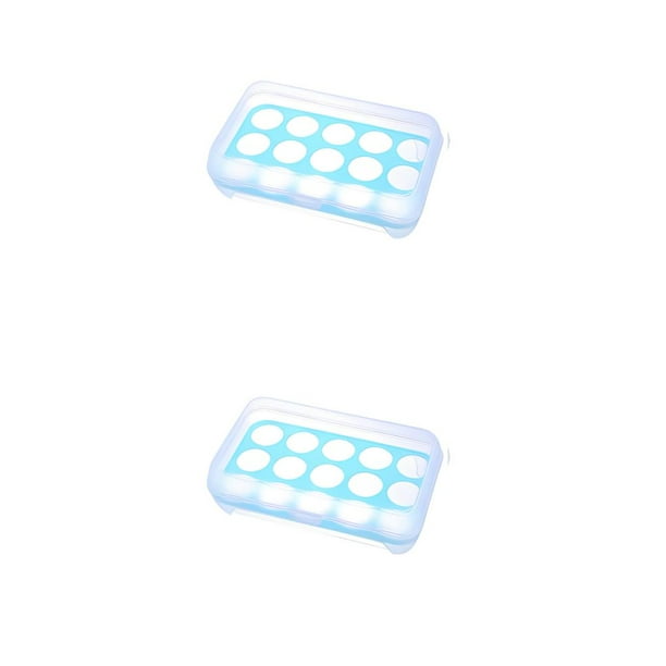 Caja de almacenamiento de huevos Inteprter Azul 2Conjunto