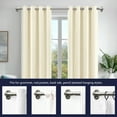 thumbnail image 4 of ZOPZO Curtain Rod Adjustable Window Drapery Rod, Sliver, 48-84 Inch, Heavy Duty Curtain Pole for Living Room Bedroom Easy Install, 4 of 9