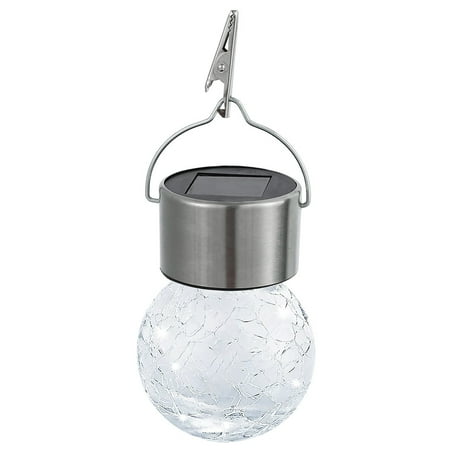 

Solar Hanging Lamps Solar Hanging Lamps Waterproof Cracked Glass Ball Light Energy Saving LED Night Light Clip-on Solar Powered Landscape Night Lamp Decorative Lighting for Garden Yard Balcony Co