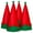 4PCS installation re, variant on ZPAQI Fashion Santa Claus Elf Hat Christmas Elf Pointed Hat for Gathering