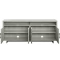 thumbnail image 6 of Twin Star Home Coastal TV Stand for TVs up to 80" with Linen Door Panels, Fairfax Oak, 6 of 8