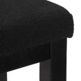 thumbnail image 2 of Bouclair Black Fabric and Wood Bench, 2 of 4