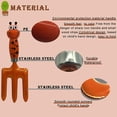 thumbnail image 5 of Juego de 4 herramientas de jardinería para niños, pala manual de metal, mini herramientas de jardín para niños, herramientas de jardinería seguras para plantar suelo, excavar y trasplantar., 5 of 5