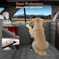 thumbnail image 4 of DIAMOOKY Dog Car Seat Cover Protector for Doors,Rear Seats & Front Headrests, Waterproof Heavy Duty Backseat Extender Fits Sedan SUV & Small Truck, 4 of 8