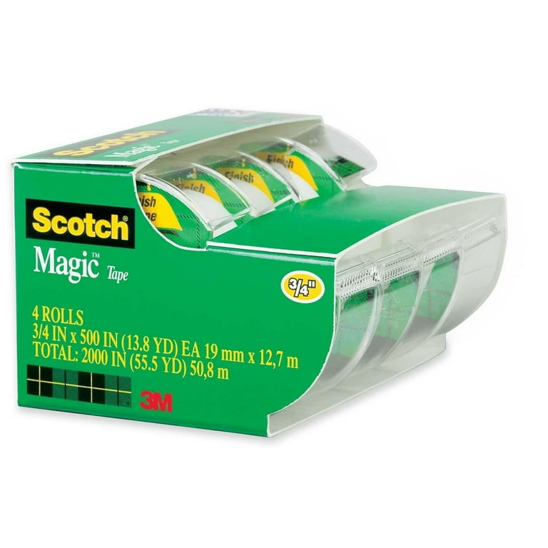 Scotch Magic Tape, 16 Rolls, 3/4 x 1000